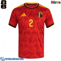 Fotballdrakt Herre Belgia Zeno Debast #2 Hjemmedrakt VM 2026 Kortermet